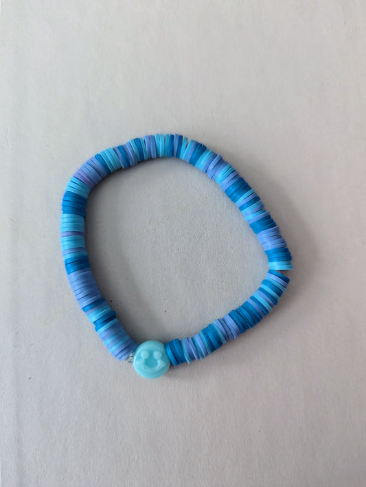 Blue Smiley bracelet